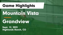 Mountain Vista  vs Grandview  Game Highlights - Sept. 12, 2023
