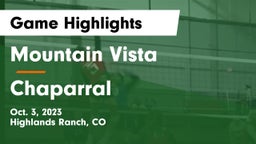Mountain Vista  vs Chaparral  Game Highlights - Oct. 3, 2023