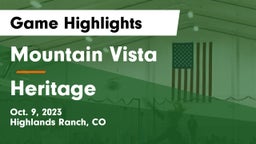 Mountain Vista  vs Heritage  Game Highlights - Oct. 9, 2023