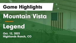 Mountain Vista  vs Legend  Game Highlights - Oct. 12, 2023