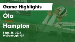 Ola  vs Hampton  Game Highlights - Sept. 28, 2021
