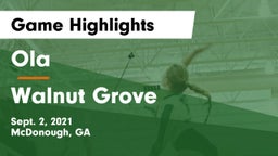 Ola  vs Walnut Grove  Game Highlights - Sept. 2, 2021