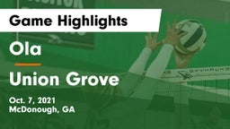 Ola  vs Union Grove  Game Highlights - Oct. 7, 2021