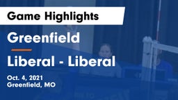 Greenfield  vs Liberal  - Liberal Game Highlights - Oct. 4, 2021