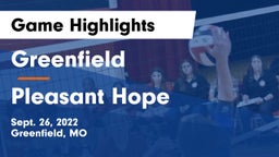 Greenfield  vs Pleasant Hope  Game Highlights - Sept. 26, 2022