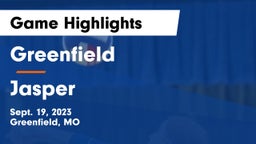Greenfield  vs Jasper  Game Highlights - Sept. 19, 2023