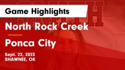 North Rock Creek  vs Ponca City  Game Highlights - Sept. 22, 2023