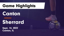 Canton  vs Sherrard  Game Highlights - Sept. 14, 2022