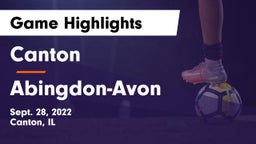 Canton  vs Abingdon-Avon  Game Highlights - Sept. 28, 2022