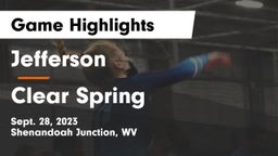 Jefferson  vs Clear Spring  Game Highlights - Sept. 28, 2023