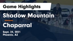 Shadow Mountain  vs Chaparral  Game Highlights - Sept. 24, 2021