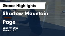 Shadow Mountain  vs Page  Game Highlights - Sept. 10, 2022