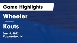 Wheeler  vs Kouts  Game Highlights - Jan. 6, 2022