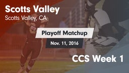 Matchup: Scotts Valley High vs. CCS Week 1 2016