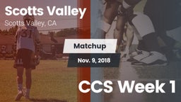 Matchup: Scotts Valley High vs. CCS Week 1 2018