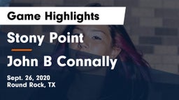 Stony Point  vs John B Connally  Game Highlights - Sept. 26, 2020