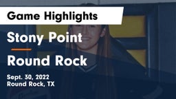 Stony Point  vs Round Rock Game Highlights - Sept. 30, 2022
