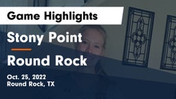 Stony Point  vs Round Rock Game Highlights - Oct. 25, 2022