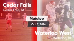 Matchup: Cedar Falls High vs. Waterloo West  2016