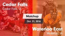 Matchup: Cedar Falls High vs. Waterloo East  2016