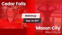 Matchup: Cedar Falls High vs. Mason City  2017