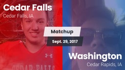Matchup: Cedar Falls High vs. Washington  2017