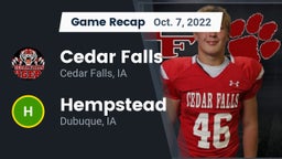 Recap: Cedar Falls  vs. Hempstead  2022