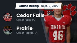Recap: Cedar Falls  vs. Prairie  2022