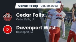 Recap: Cedar Falls  vs. Davenport West  2023