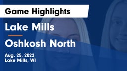 Lake Mills  vs Oshkosh North  Game Highlights - Aug. 25, 2022