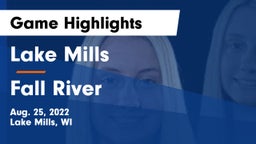 Lake Mills  vs Fall River  Game Highlights - Aug. 25, 2022