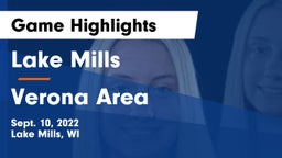 Lake Mills  vs Verona Area  Game Highlights - Sept. 10, 2022