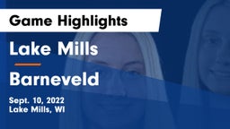 Lake Mills  vs Barneveld  Game Highlights - Sept. 10, 2022