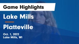 Lake Mills  vs Platteville  Game Highlights - Oct. 1, 2022