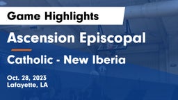 Ascension Episcopal  vs Catholic  - New Iberia Game Highlights - Oct. 28, 2023