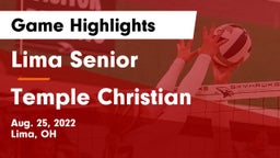 Lima Senior  vs Temple Christian Game Highlights - Aug. 25, 2022