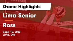 Lima Senior  vs Ross  Game Highlights - Sept. 15, 2022