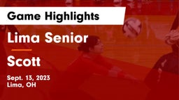 Lima Senior  vs Scott  Game Highlights - Sept. 13, 2023