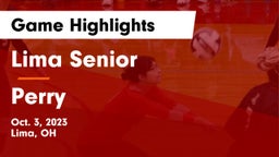 Lima Senior  vs Perry  Game Highlights - Oct. 3, 2023