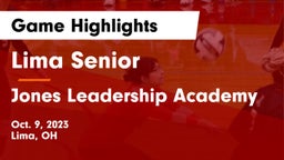 Lima Senior  vs Jones Leadership Academy  Game Highlights - Oct. 9, 2023