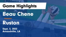 Beau Chene  vs Ruston  Game Highlights - Sept. 3, 2022