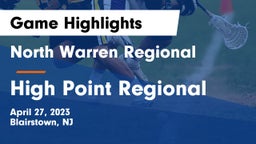 North Warren Regional  vs High Point Regional  Game Highlights - April 27, 2023