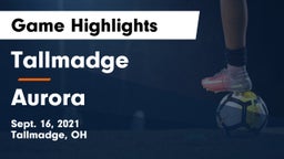 Tallmadge  vs Aurora  Game Highlights - Sept. 16, 2021