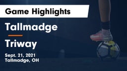Tallmadge  vs Triway Game Highlights - Sept. 21, 2021