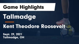 Tallmadge  vs Kent Theodore Roosevelt  Game Highlights - Sept. 29, 2021