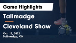 Tallmadge  vs Cleveland Shaw Game Highlights - Oct. 15, 2022