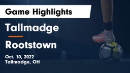 Tallmadge  vs Rootstown  Game Highlights - Oct. 10, 2022