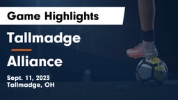Tallmadge  vs Alliance  Game Highlights - Sept. 11, 2023