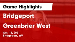 Bridgeport  vs Greenbrier West  Game Highlights - Oct. 14, 2021