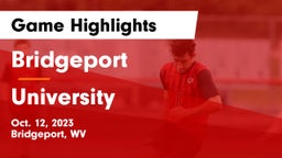 Bridgeport  vs University  Game Highlights - Oct. 12, 2023